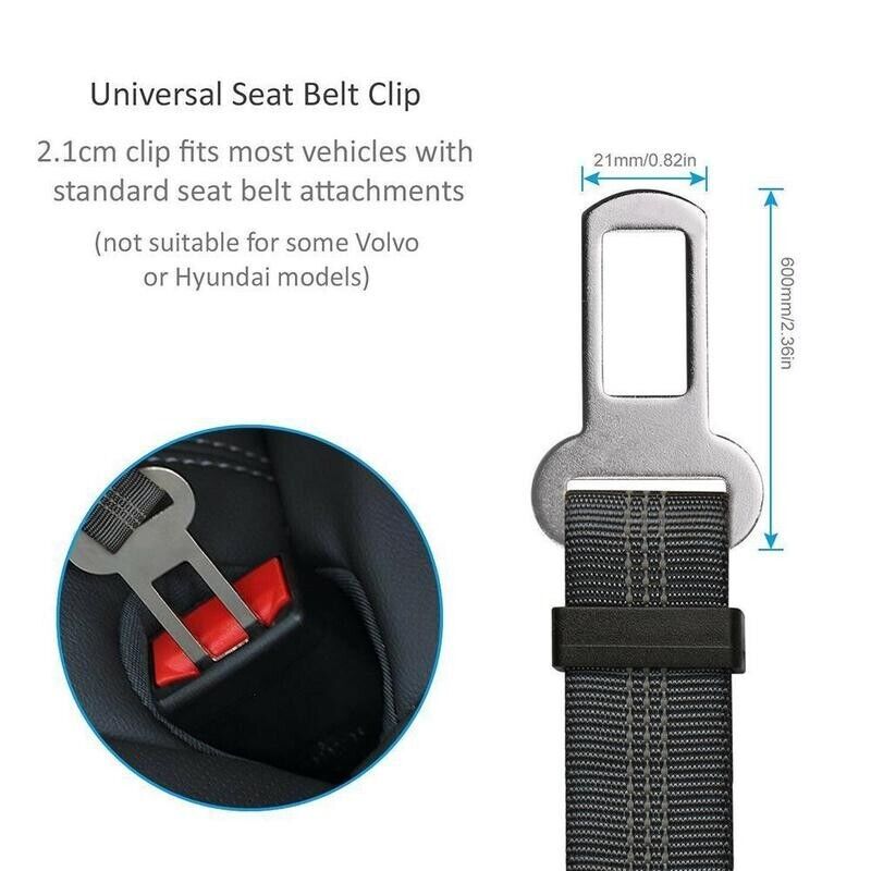 2 Pack Pet Safety Seatbelt Adjustable Harness