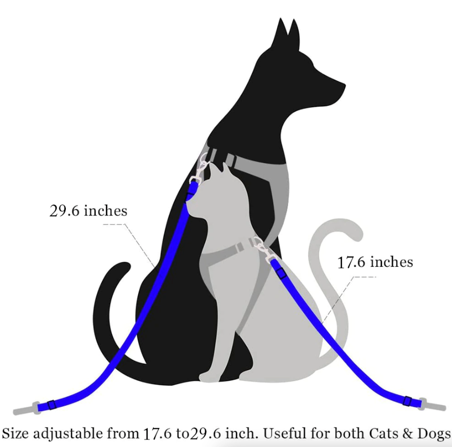 2 Pack Pet Safety Seatbelt Adjustable Harness