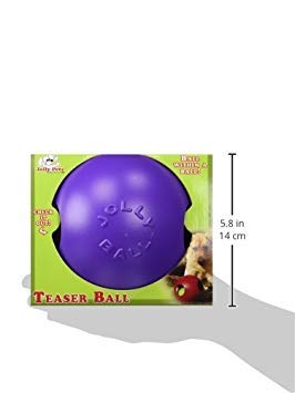 Jolly Pets Teaser Ball Dog Toy, Medium/6 Inches, Red