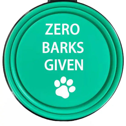 Travel Pet Dish for Dogs and Cats - Collapsible and Available in Multiple Phrases