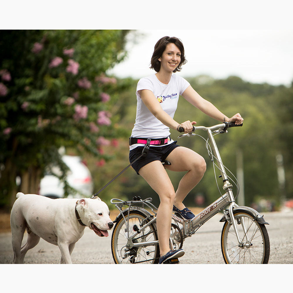 Leash Belt for Hands Free Dog Walking by Squishy Face Studios