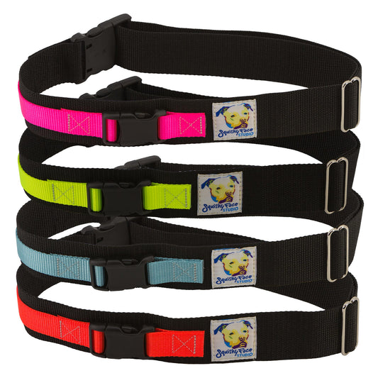 Leash Belt for Hands Free Dog Walking by Squishy Face Studios