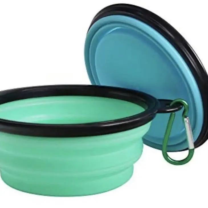 Travel Pet Dish for Dogs and Cats - Collapsible and Available in Multiple Colors