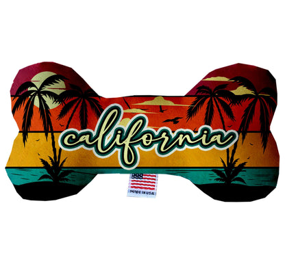 Dog Plush Bone Toys, "California Beaches"